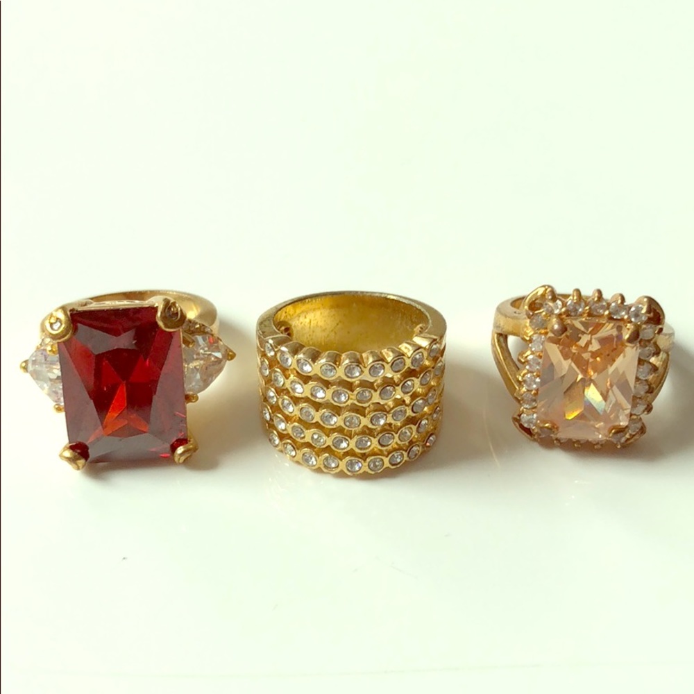 3 vintage gold rings. Size 8. Very rare 💍💍💍